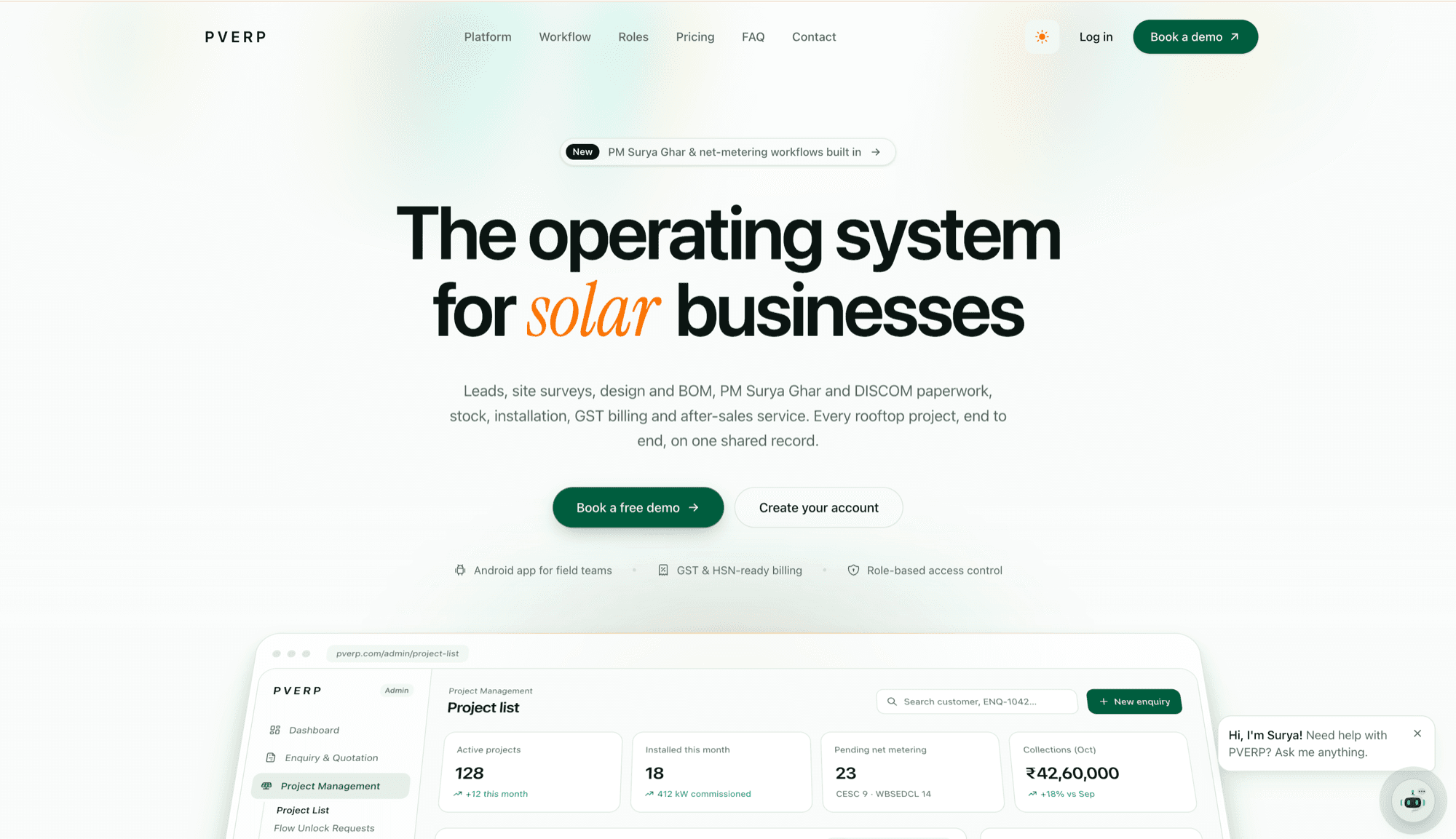PVERP — the operating system for solar businesses